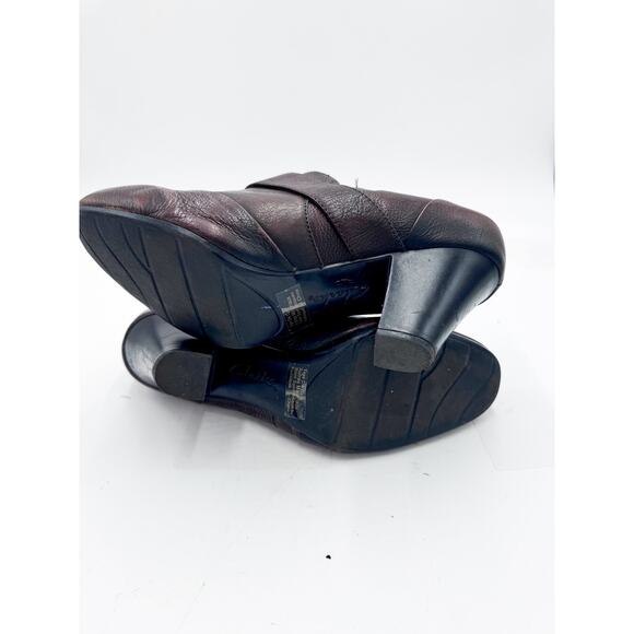 Clarks Ruby Glam Heeled Ankle Booties Size 11 - Picture 5 of 9